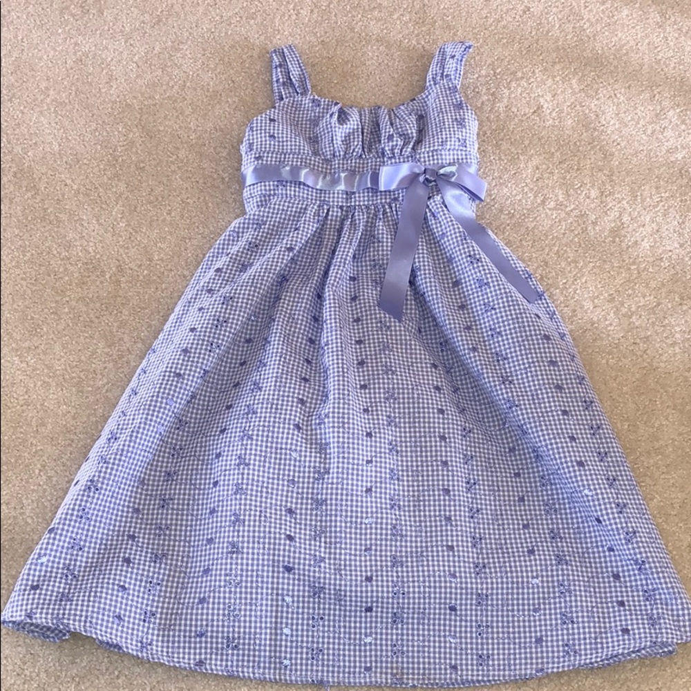 Eyelet spring dress